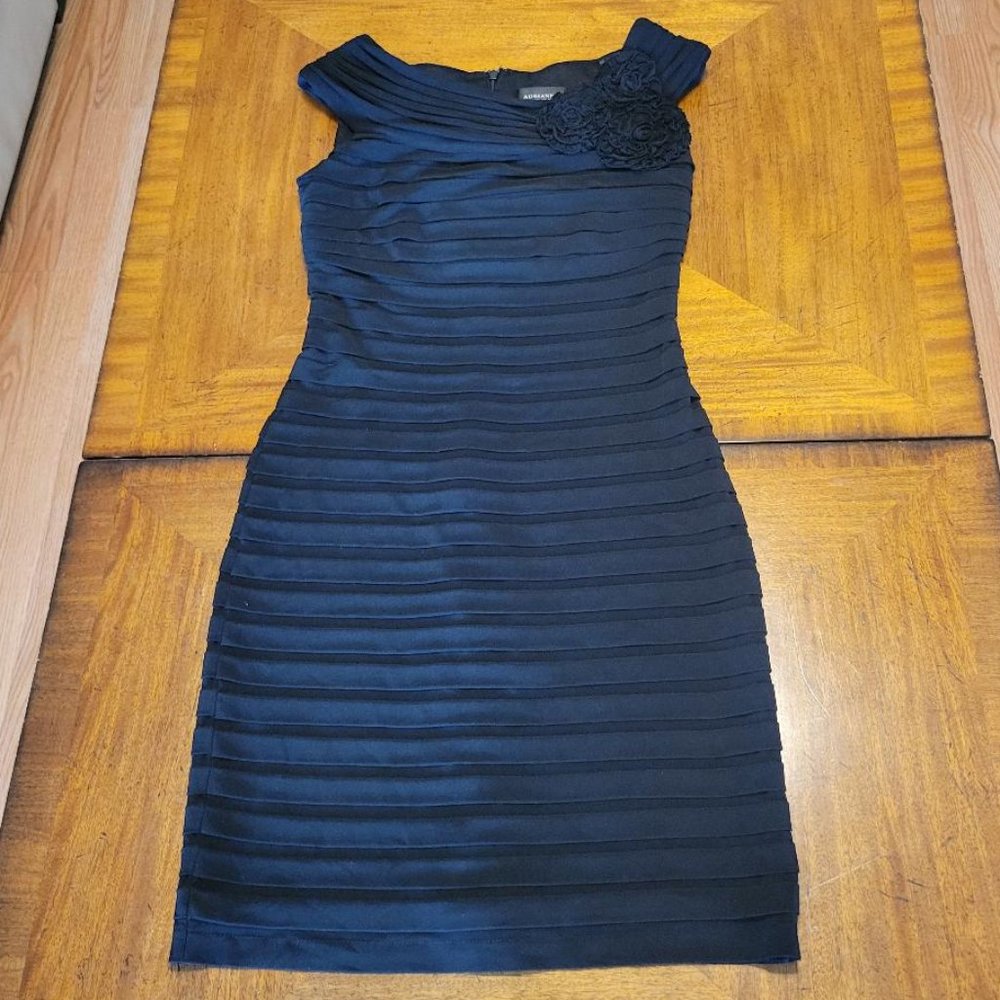 Adrianna Papell Black Layered Dress